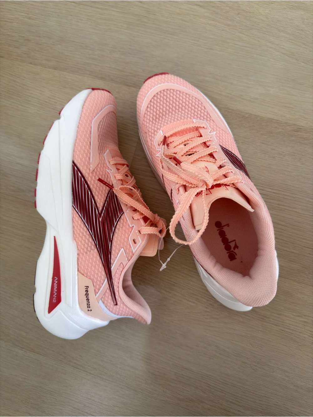 🍋NEW Diadora Frequenza 2 Sneaker Pink Scallop Shell